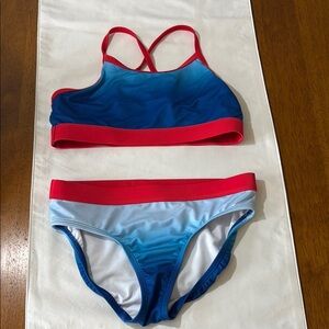 Kids Swim Set in Blue and Red